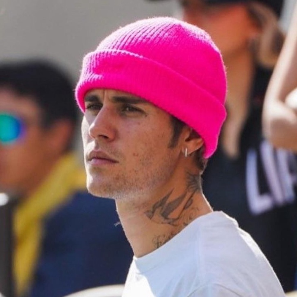 Bright Neon Sugar Pink Beanie - Justin Bieber Pink Hat